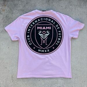 Inter Miami Pink Club Internacional de Fútbol T-Shirt SIZE M